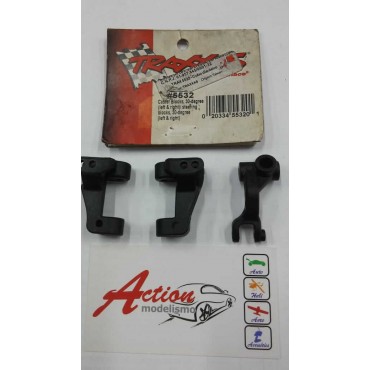 CUBO DIANTEIRO LEFT / RIGHT CASTER STEERING BLOCKS 30 JATO 3 PEÇAS TRAXXAS TRAX 5532 3